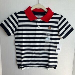 Baby Gap, Short Sleeve Stripe Polo Shirt. Size: 12-18 months. NWT